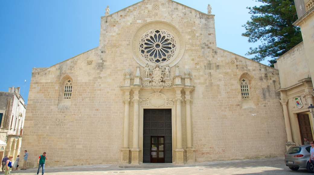Catedral de Otranto ofreciendo patrimonio de arquitectura, una iglesia o catedral y aspectos religiosos