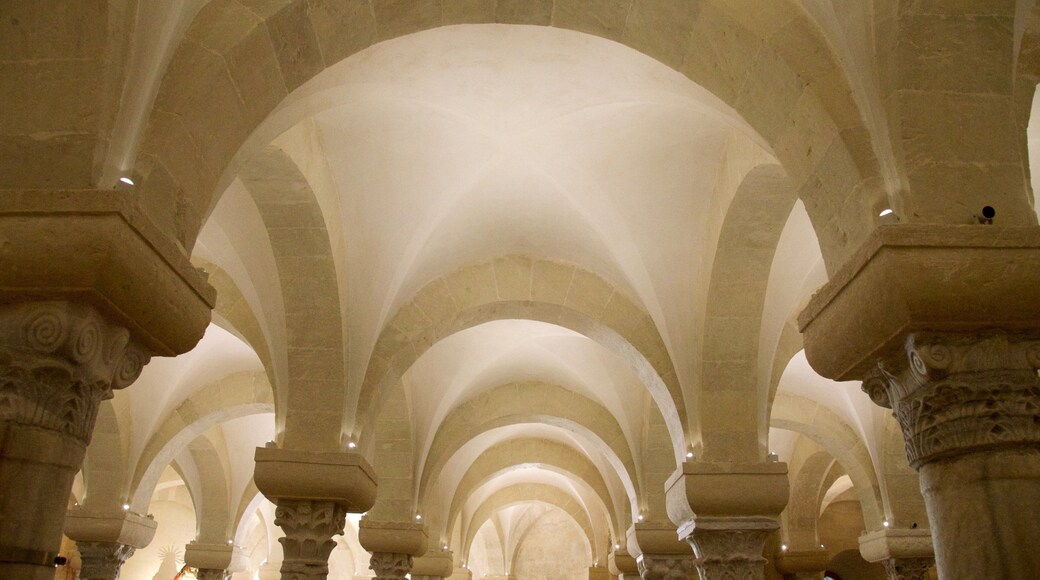 Otranto katedral som viser interiør, religiøse elementer og historiske bygningsværker