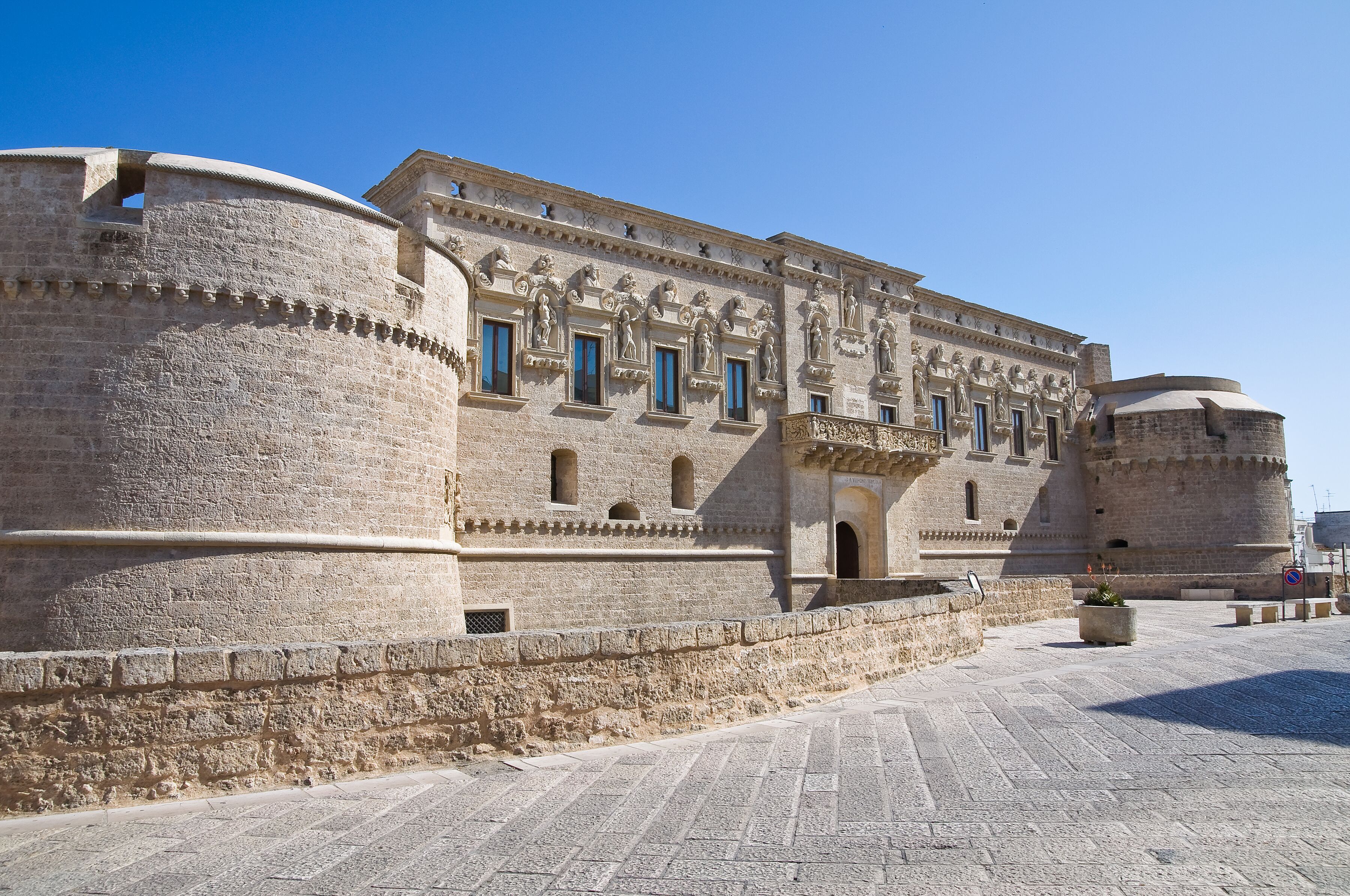 De Monti Castle of Corigliano d'Otranto. Puglia. Italy.