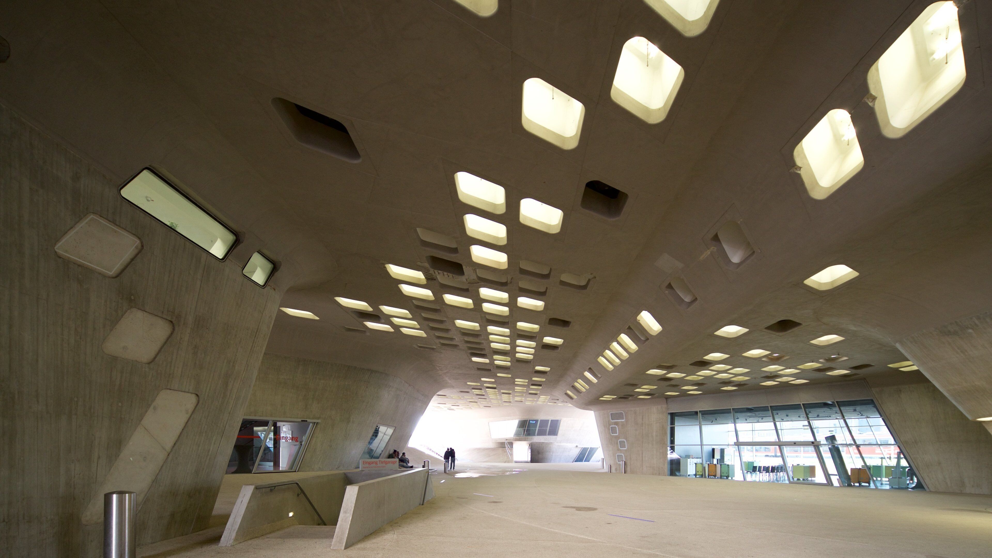 Phaeno Science Center which includes interior views