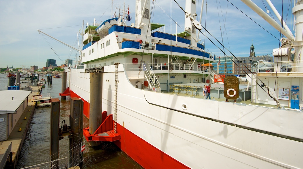 Cap San Diego showing a marina
