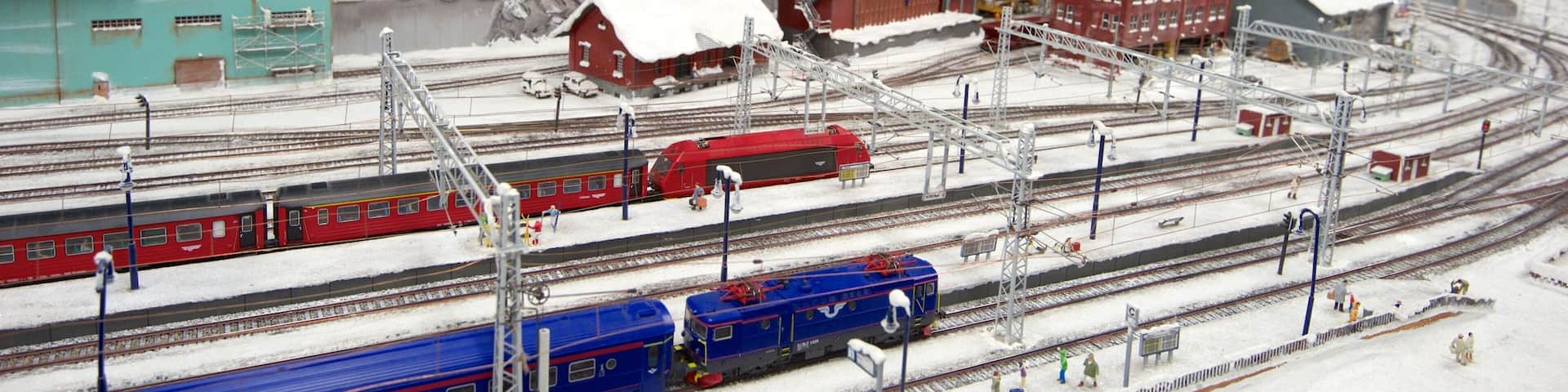 Miniatur Wunderland featuring railway items, interior views and snow