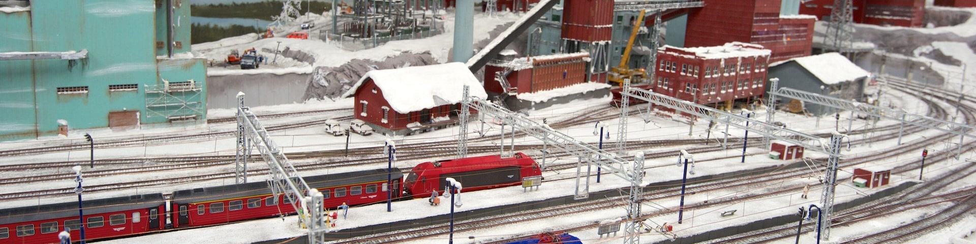 Miniatur Wunderland featuring railway items, interior views and snow