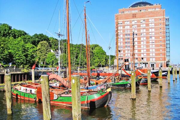 Hamburg, Germany - Museum harbor Oevelgonne