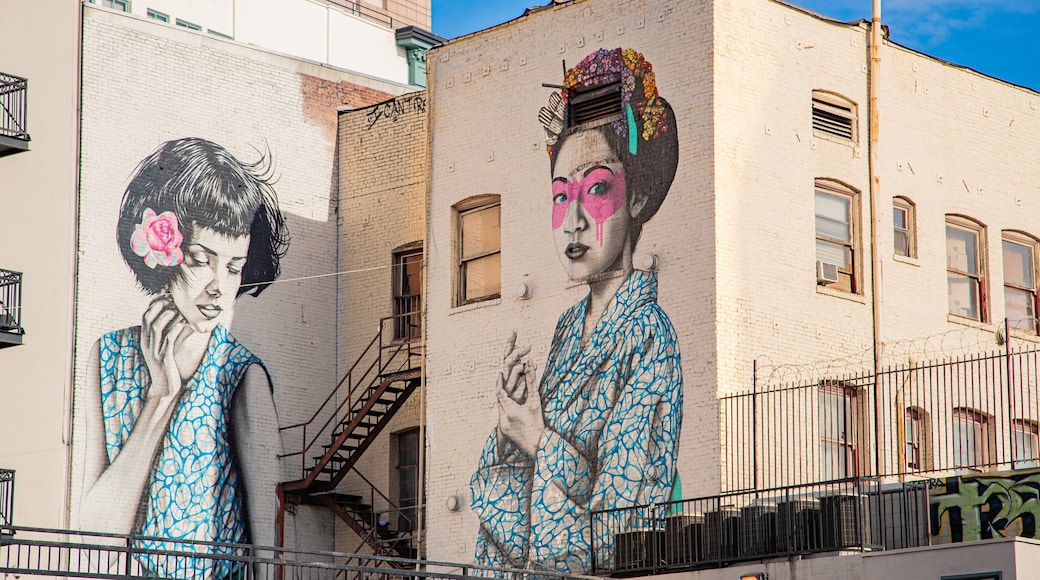 Toy District showing outdoor art