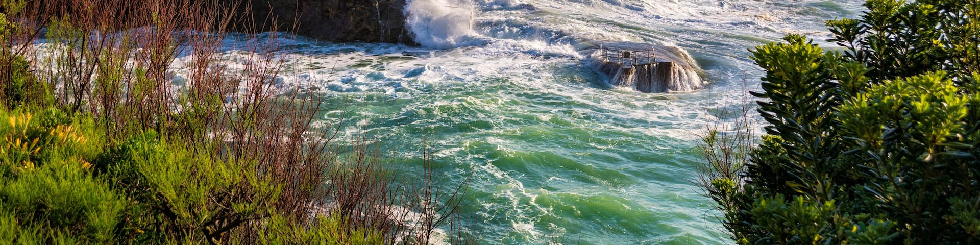 La villa Belza et la mer déchaînée à Biarritz