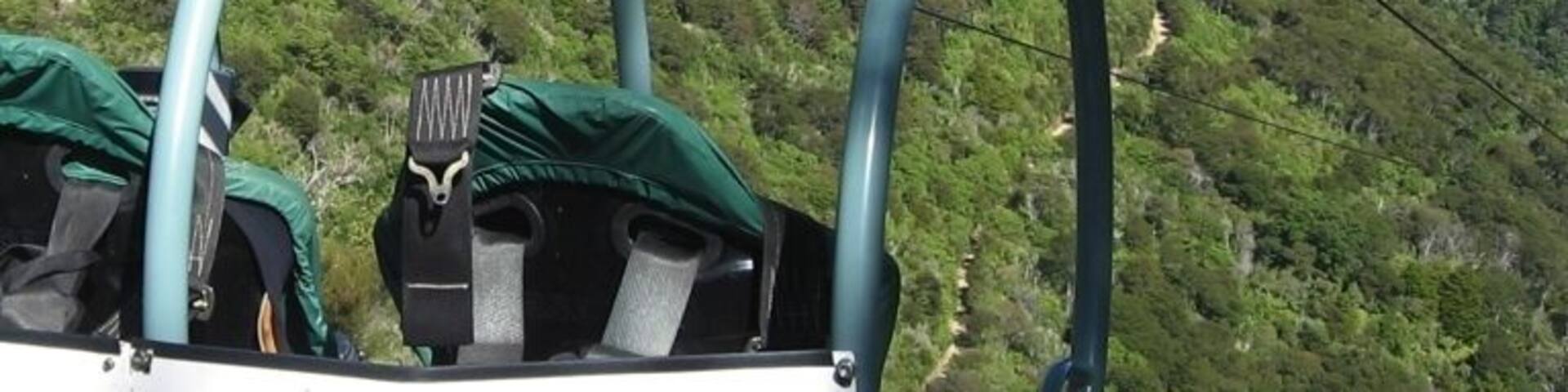 The Skywire at Happy Valley Adventures is a four-person cage attached to a modified flying fox, and drops you for one mile at over 100 kph (50mph). Authentic Kiwi hospitality that you don't find many other places in NZ.