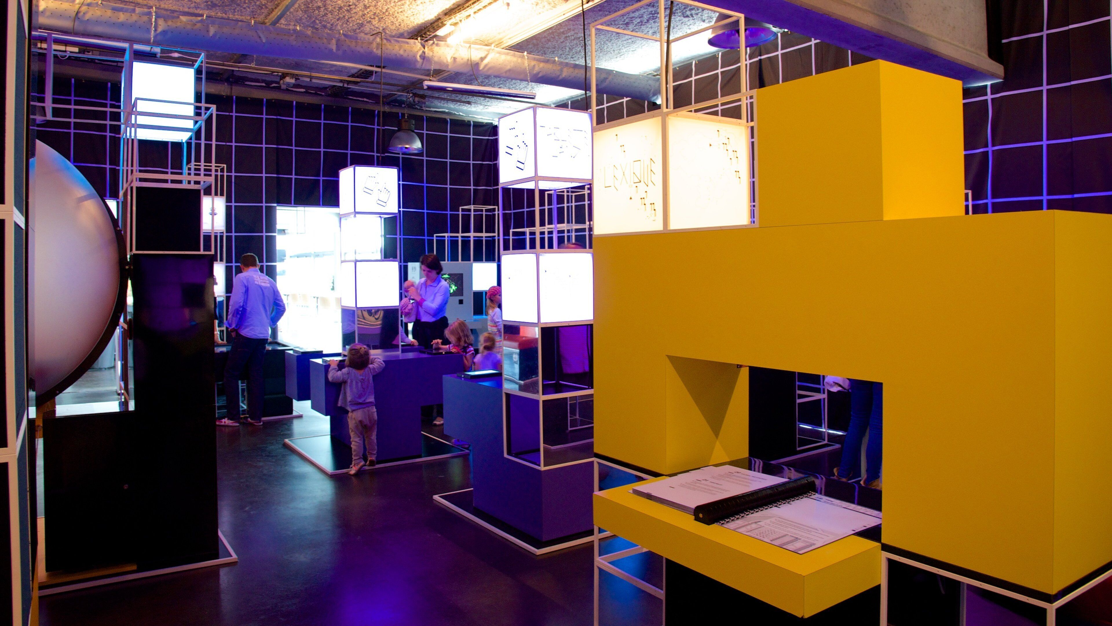 Cap Sciences featuring interior views