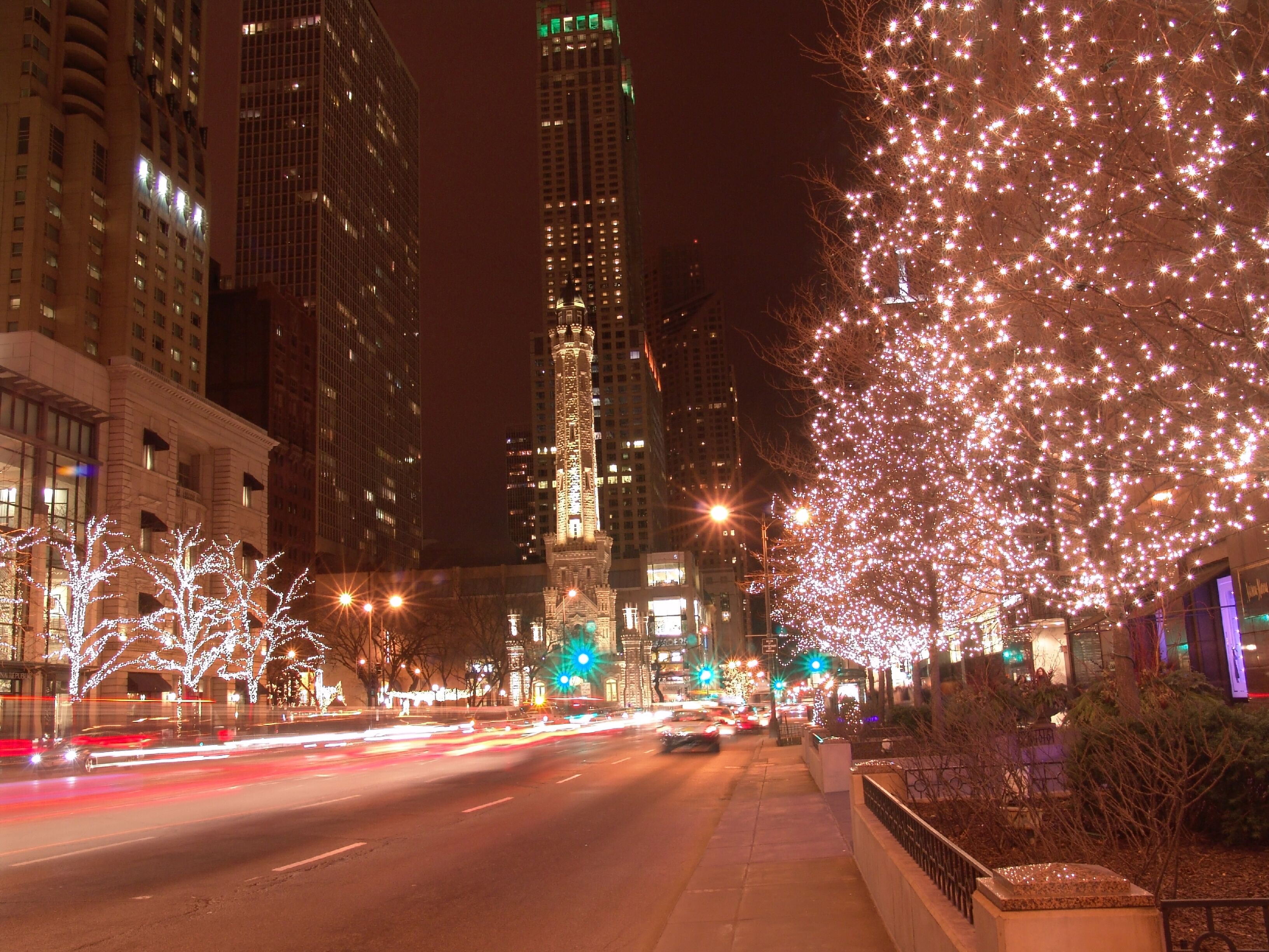 Holiday Lights on Michigan Avenue, Chicago