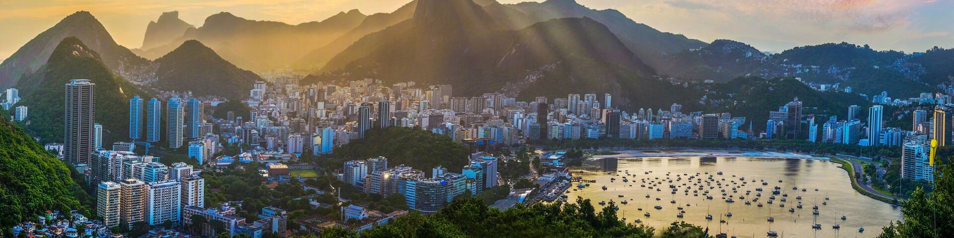 Panoramic view of Rio De Janeiro, Brazil landscape