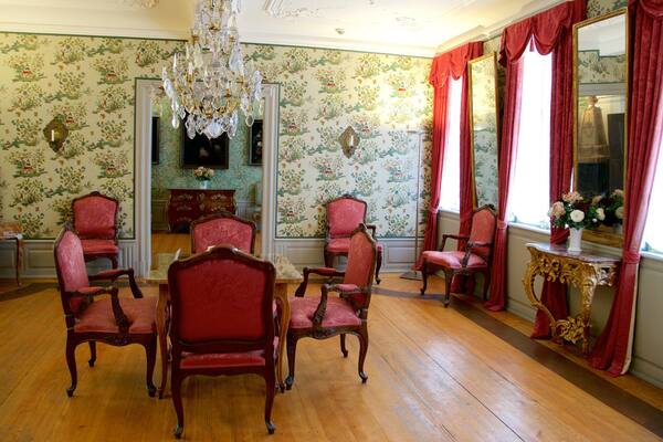 Goethe-Haus mit einem Geschichtliches und Innenansichten