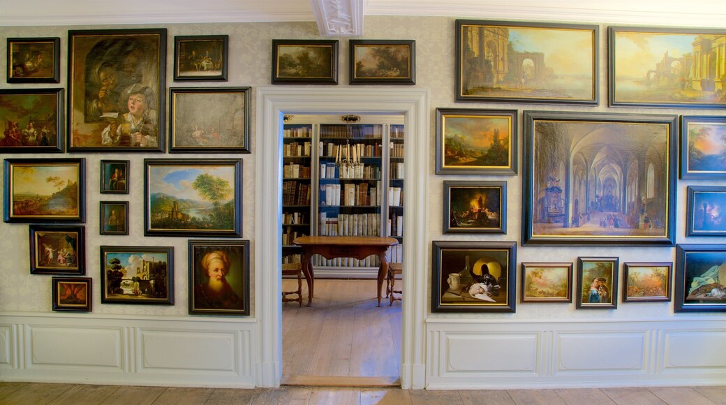 Goethe-Haus mostrando elementos de patrimĂŽnio, arte e vistas internas