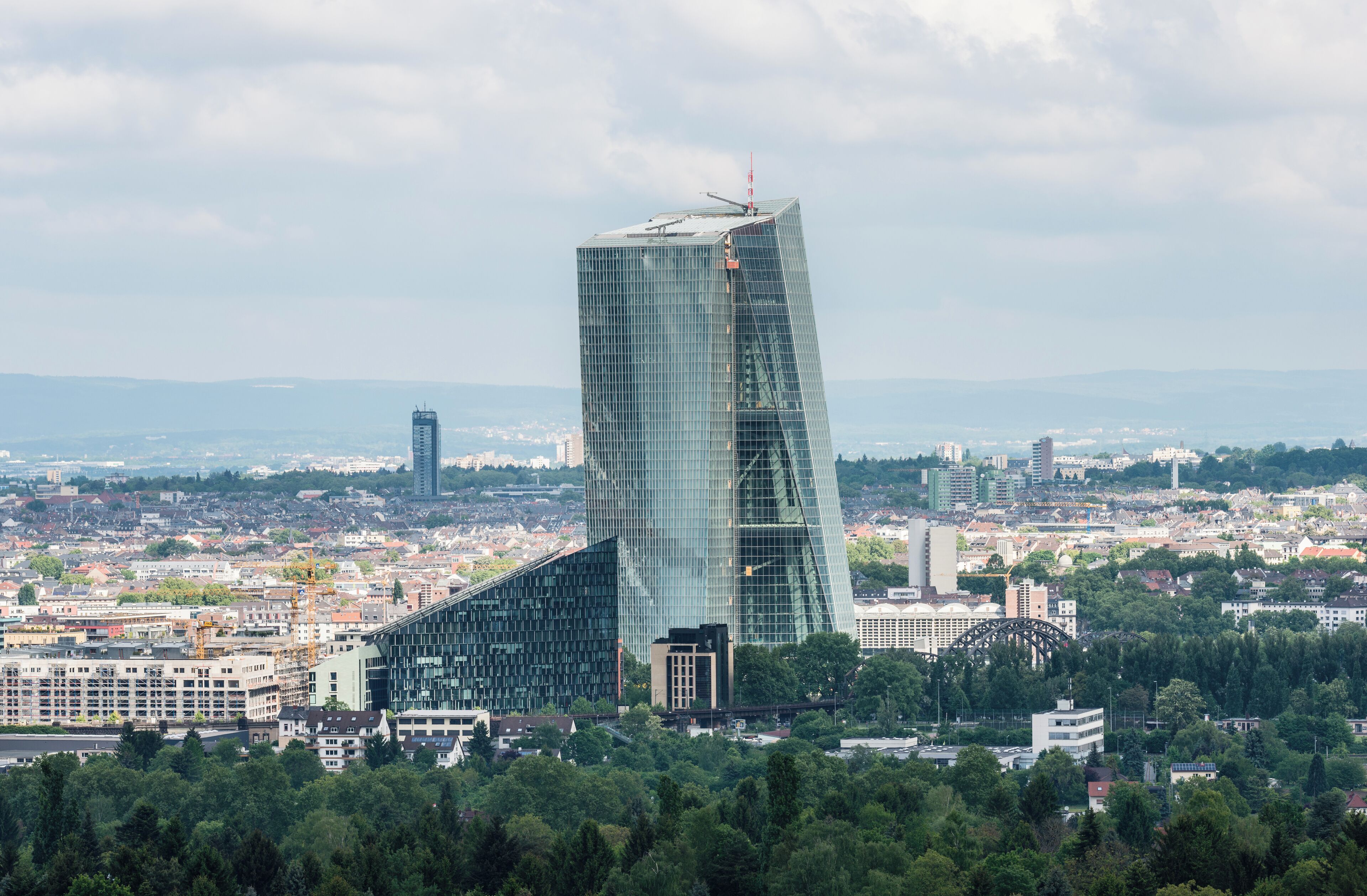 New building of the European Central Bank in Frankfurt Main, Germany.