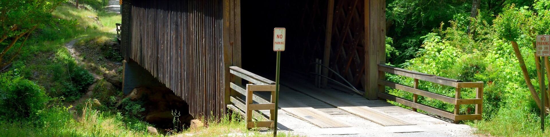 Elder Mill covered bridge at Watkinsville, Georgia built 1897