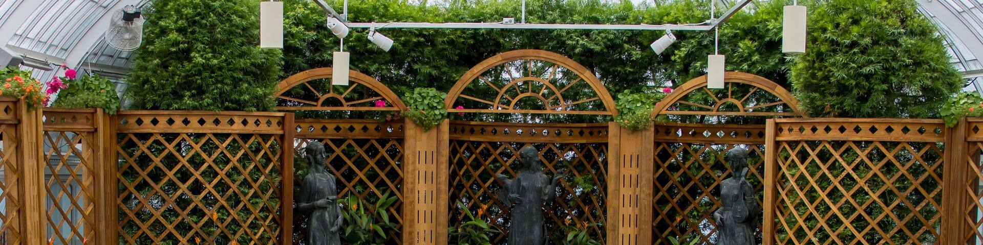 Phipps Conservatory and Botanical Gardens decoration in Pittsburgh, Pennsylvania.