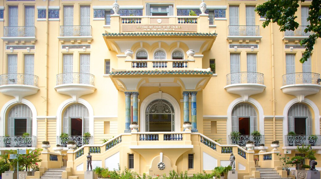 Ho Chi Minh City Museum of Fine Arts showing street scenes