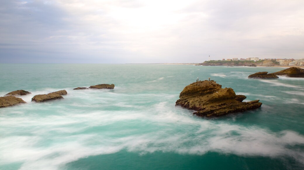Virgin\'s Rock featuring rocky coastline