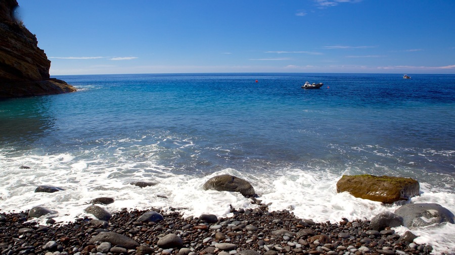 Reis Magos Beach featuring general coastal views, landscape views and a pebble beach