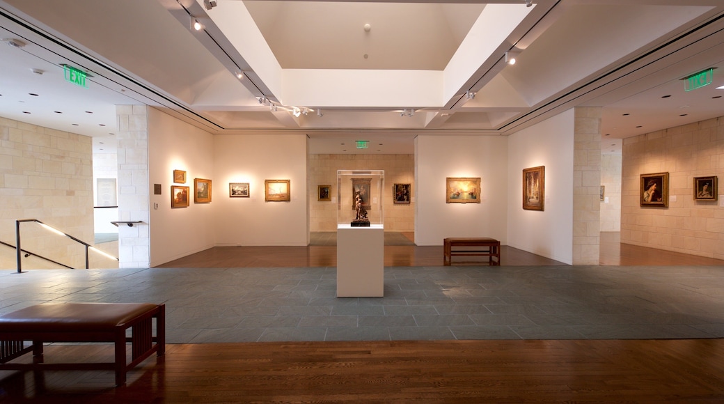 Fred Jones Jr. Museum of Art which includes art and interior views