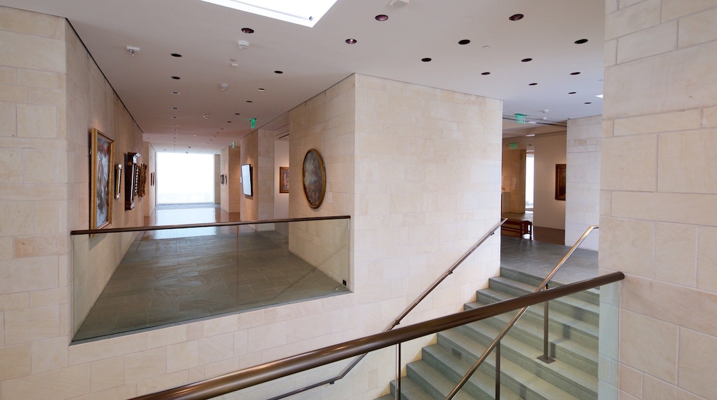 Fred Jones Jr. Museum of Art featuring interior views and art
