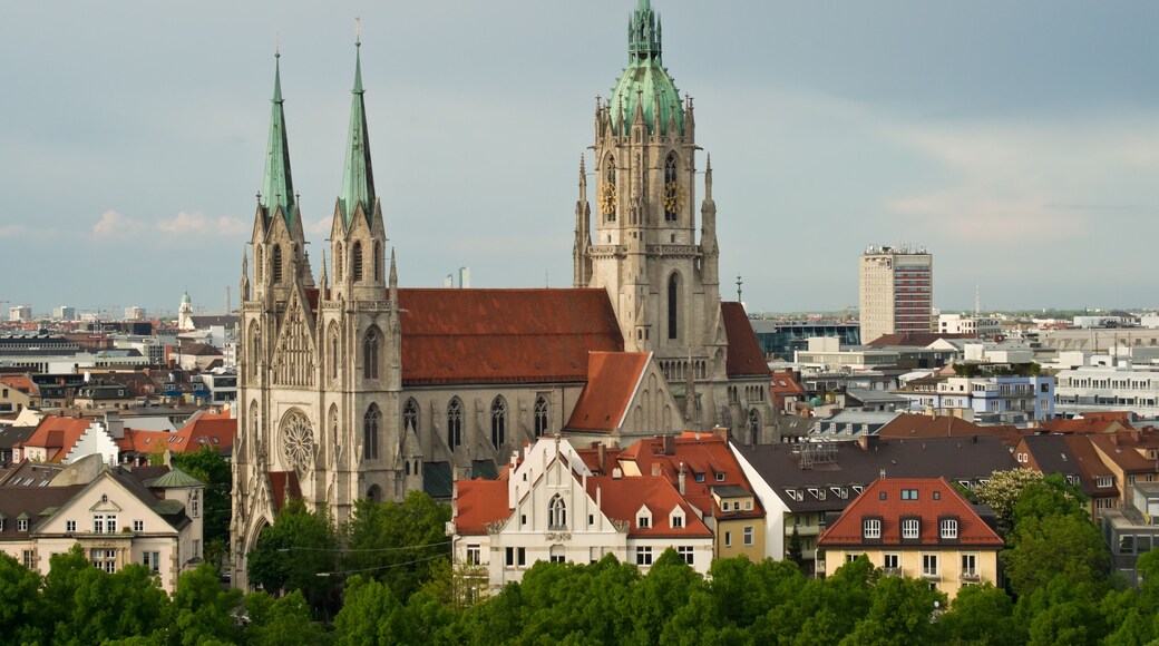 The beautiful St. Pauls Church in Munich, a parish church close to the well-known Theresienwiese