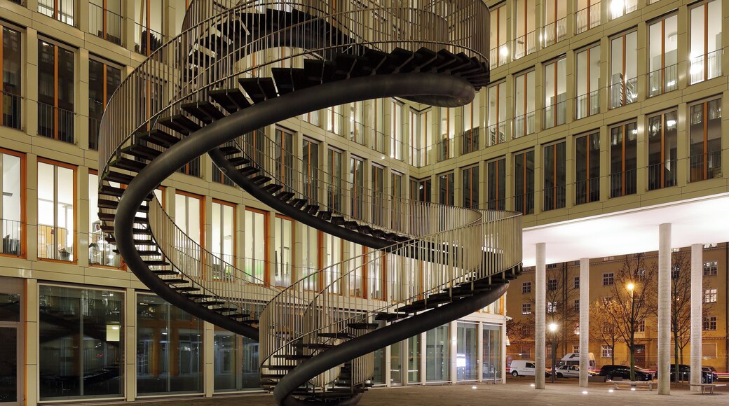 "Umschreibung" (circumscription), by Olafur Eliasson, in Munich, Germany. Built for the German headquarters of KPMG in 2004.