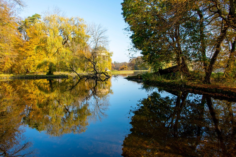 Badenburger Lake in Nymphenburg Park - Germany