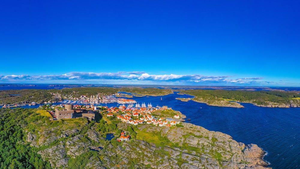 Panorama view of Marstrand in Sweden
