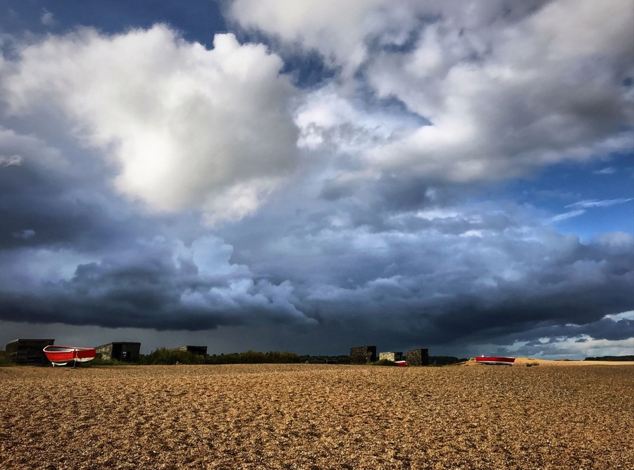 Amazing clouds over Dunwich beach, Suffolk.