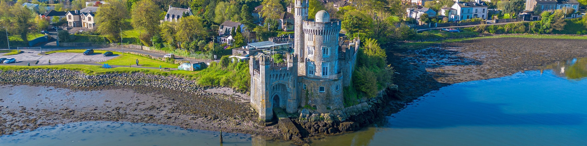 Blackrock Castle - aerial view. Cork, Ireland.
