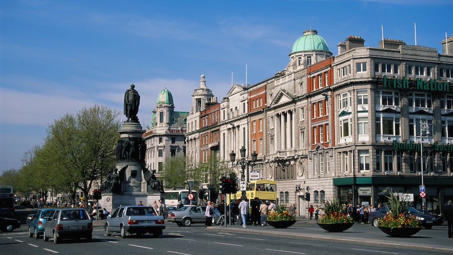 View From O'Connell Bridge in Dublin, Ireland