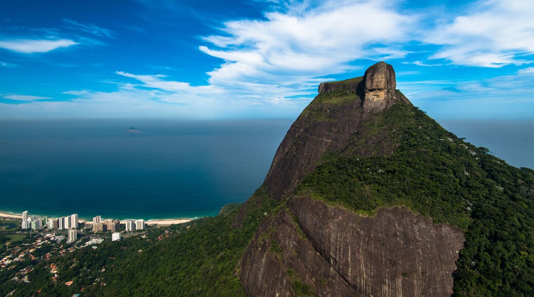 Pedra da Gavea Mountain Peak, Famous Rock Formation in Rio de Janeiro, Brazil