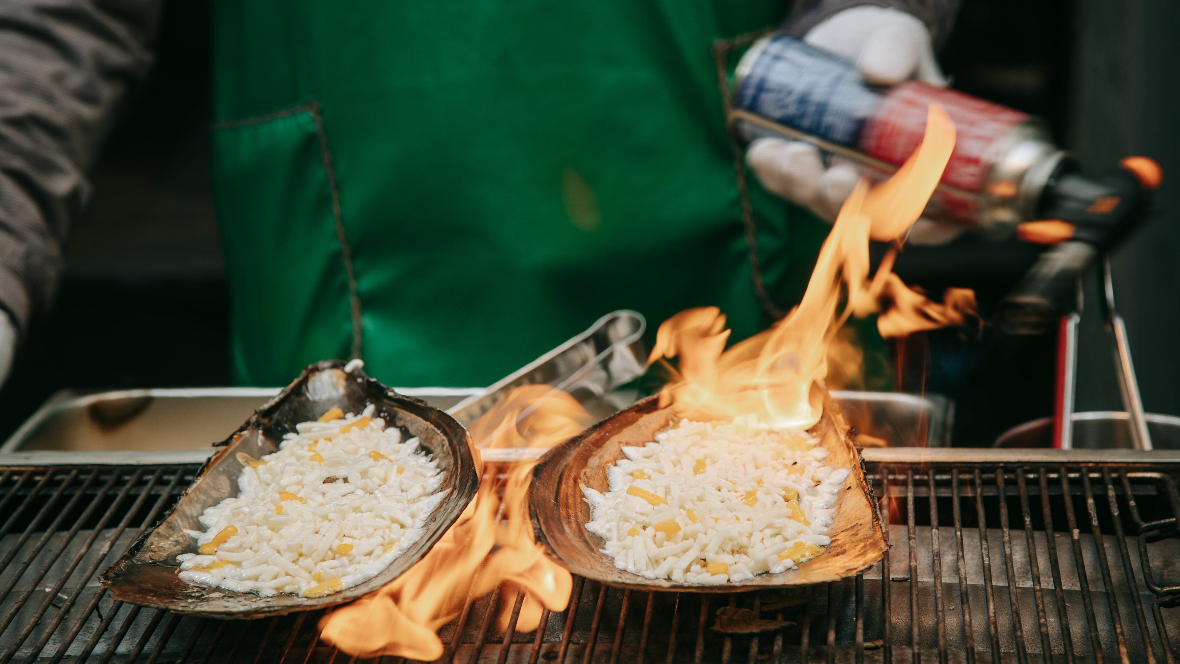 Myeong-dong which includes markets and food