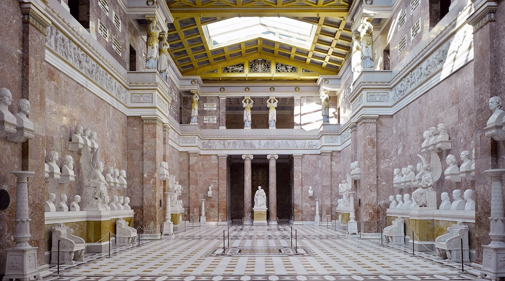 Walhalla Temple which includes heritage elements, interior views and a temple or place of worship