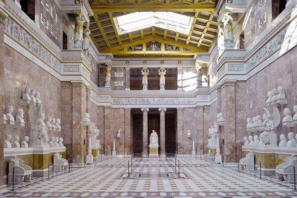 Walhalla Temple which includes heritage elements, interior views and a temple or place of worship