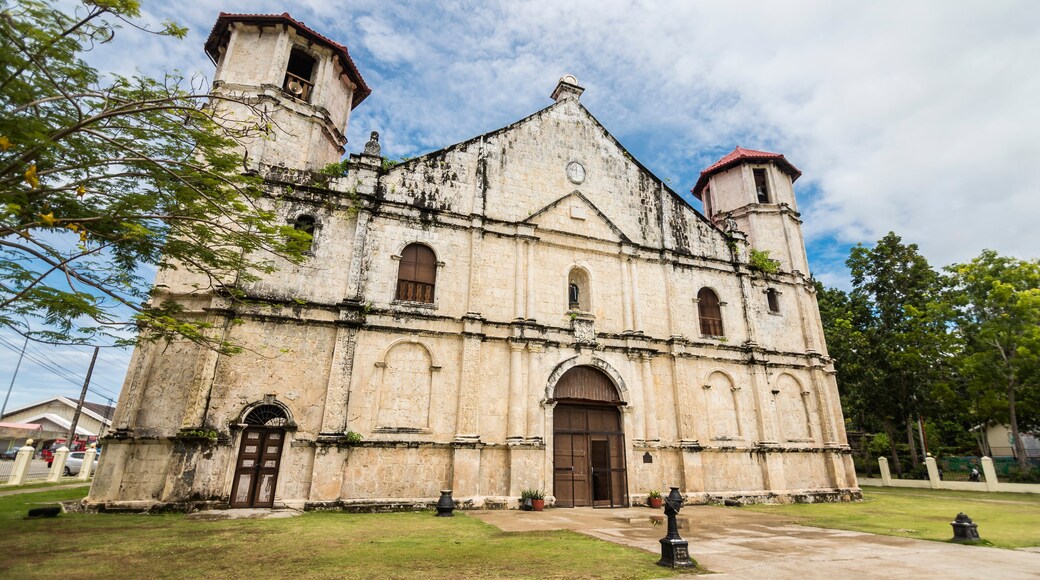 Dimiao, Bohol, Philippines - May 2022: San Nicolas Tolentino Parish, also known as Dimiao Church.