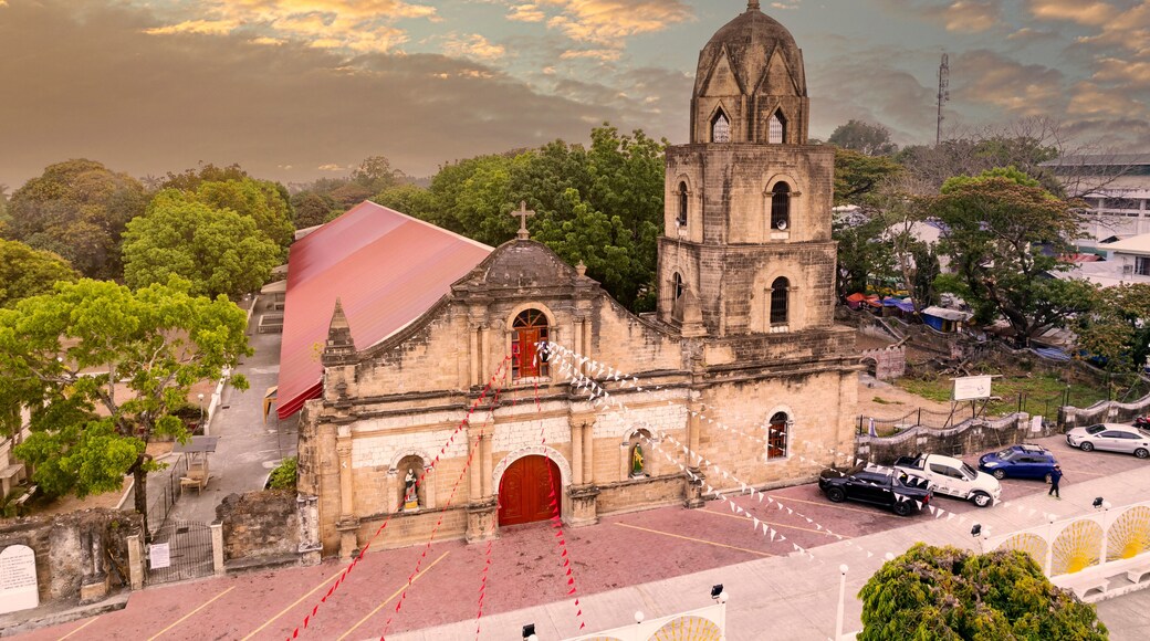 Guimbal, Iloilo, Philippines - Aerial of Guimbal Church, also known as San Nicolas de Tolentino Church.