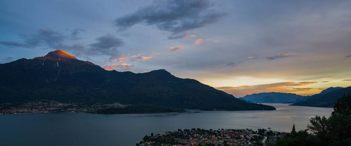 Comer See Panorama,Italien Lombardei