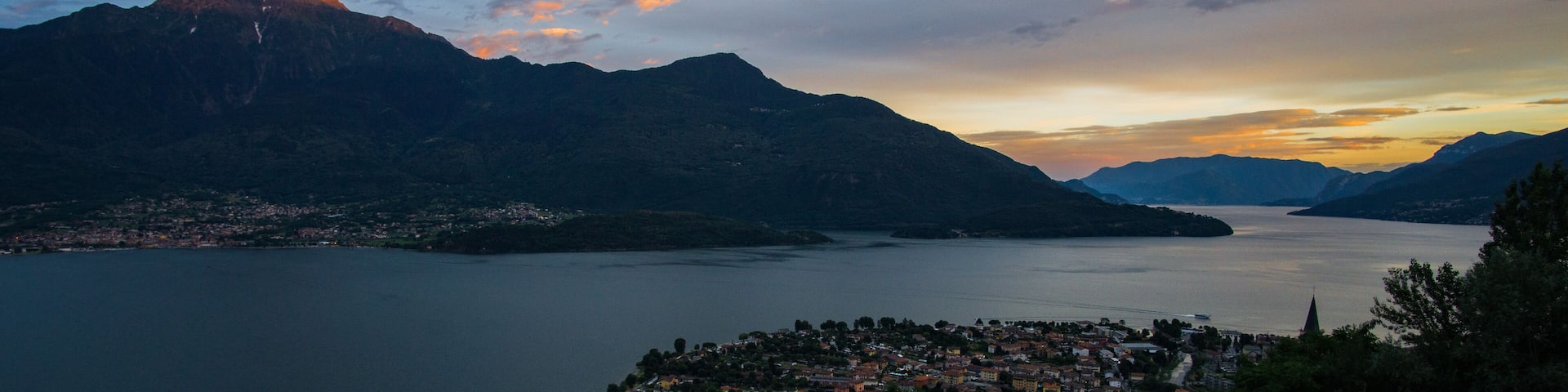 Comer See Panorama,Italien Lombardei