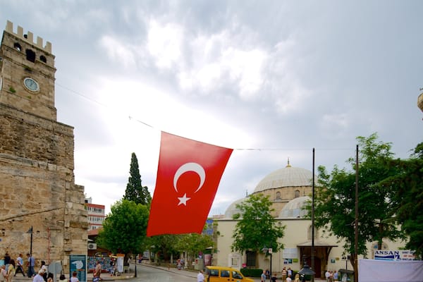 Clock Tower featuring street scenes and heritage architecture