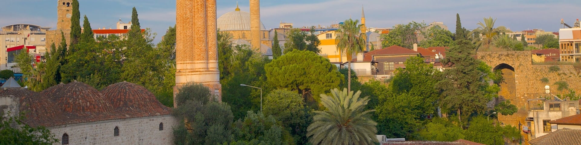 Antalya City Centre which includes a city, a sunset and heritage architecture