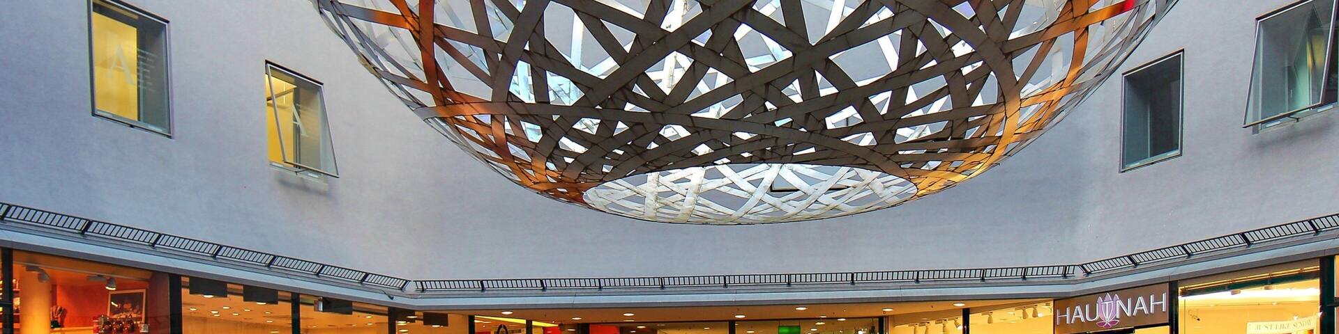 Funf Hofe showing outdoor art