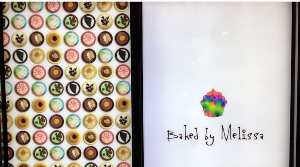 Designer cupcakes are all the rage. Even if you don't like them this artistic retail experience is worth a peek as you walk by.