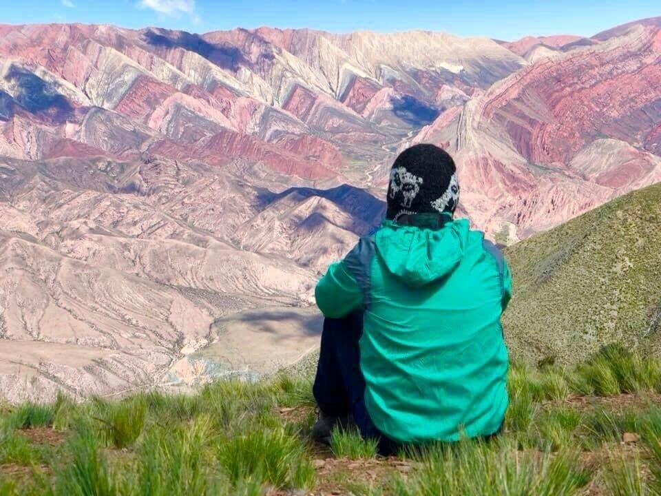 Enjoying he colourful mountains in Jujuy Province 