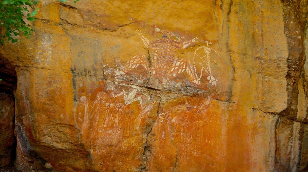 Nourlangie Rock showing art