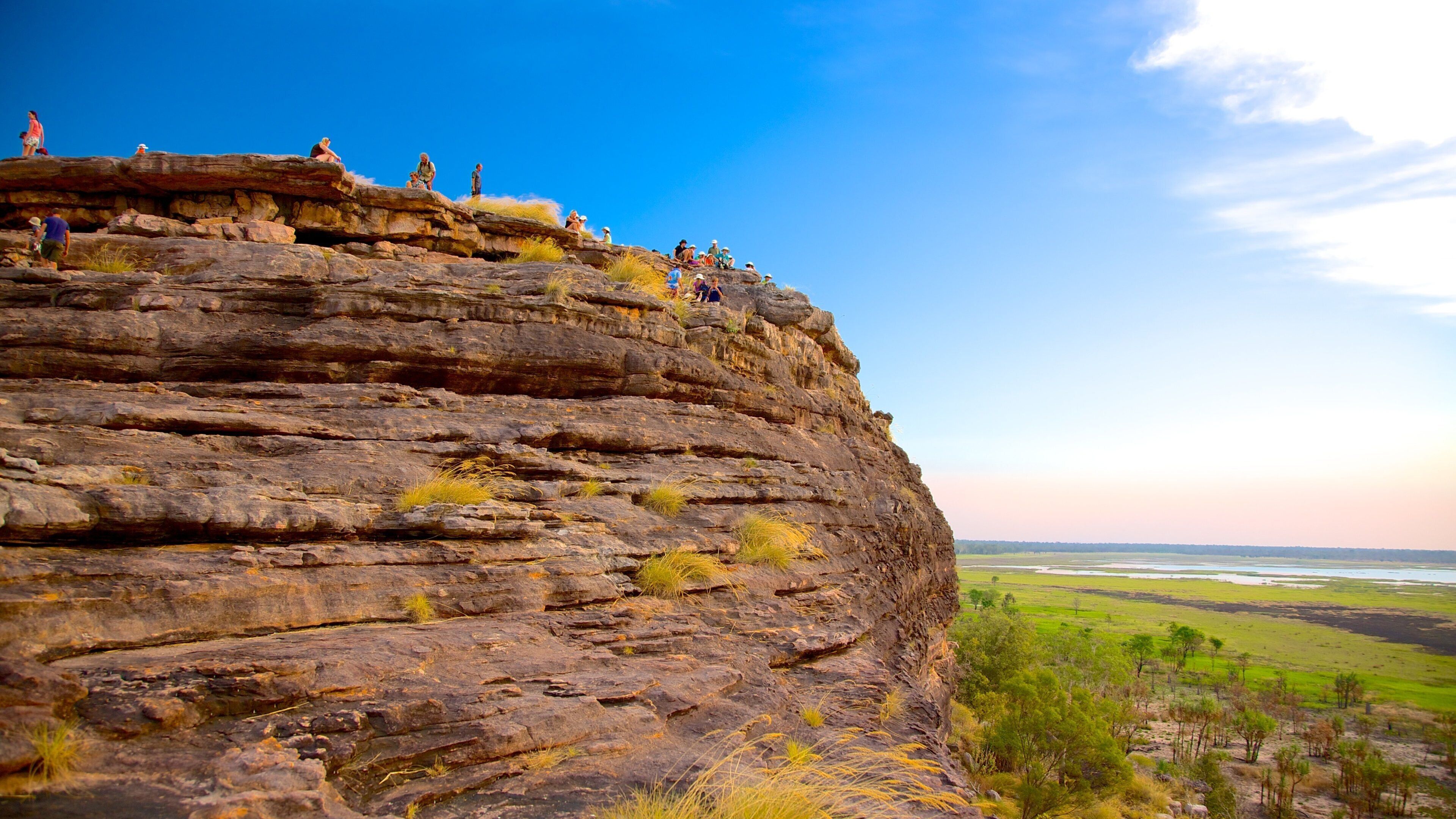 Ubirr featuring a sunset