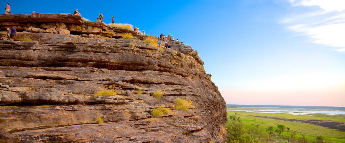 Ubirr featuring a sunset
