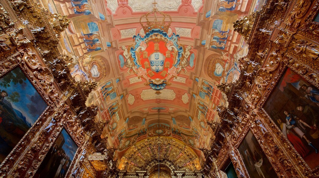 Santo Antonio Church which includes heritage elements, art and interior views