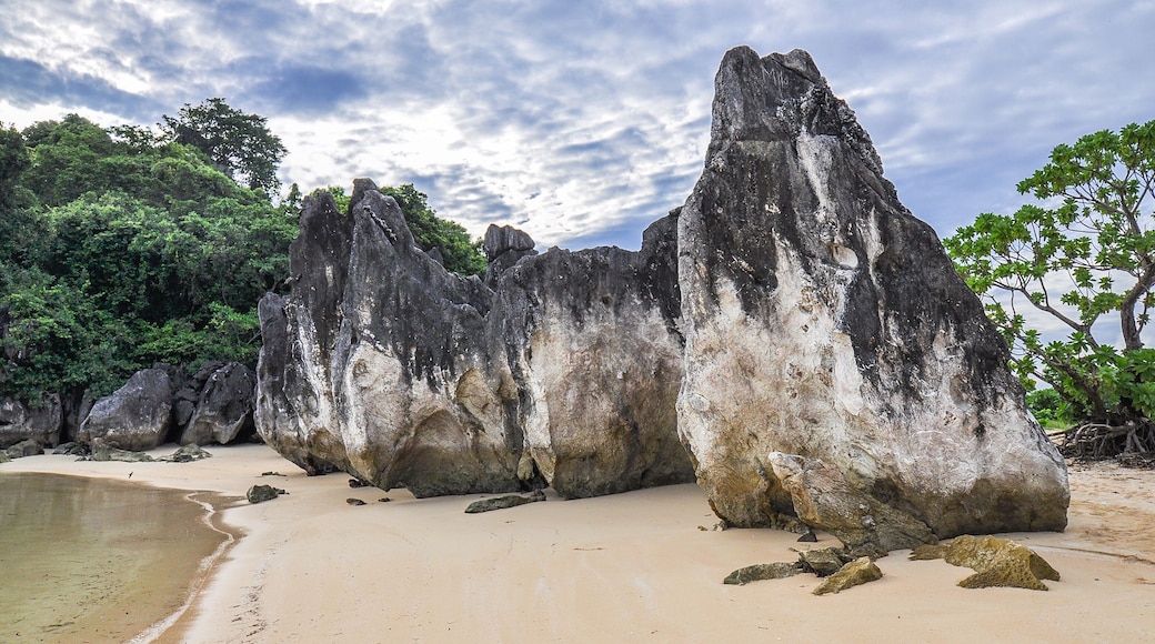 Oceanside Limestone Outcrops - Caramoan, Camarines Sur, Philippines
