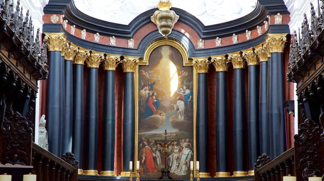 Oliwa Cathedral showing a church or cathedral, art and interior views